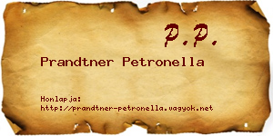 Prandtner Petronella névjegykártya